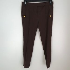 New Vertigo Paris Brown Career Ankle Pants